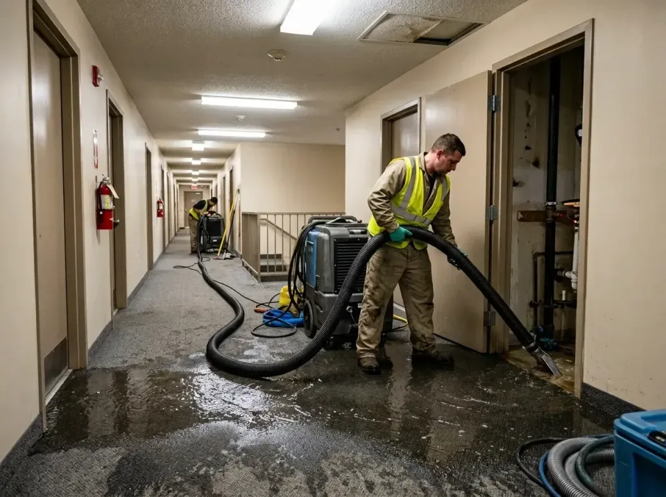multi-unit-apartment-hallway-f-005 — frequently asked questions, Emergency Burst Pipe Water Extraction & Removal in South Mo…